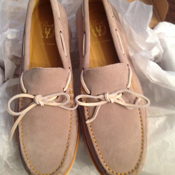 Cole Haan men\'s Pinch Camp Tan Suede Moccasin Loafers - 11.5M - New in Box main image 8